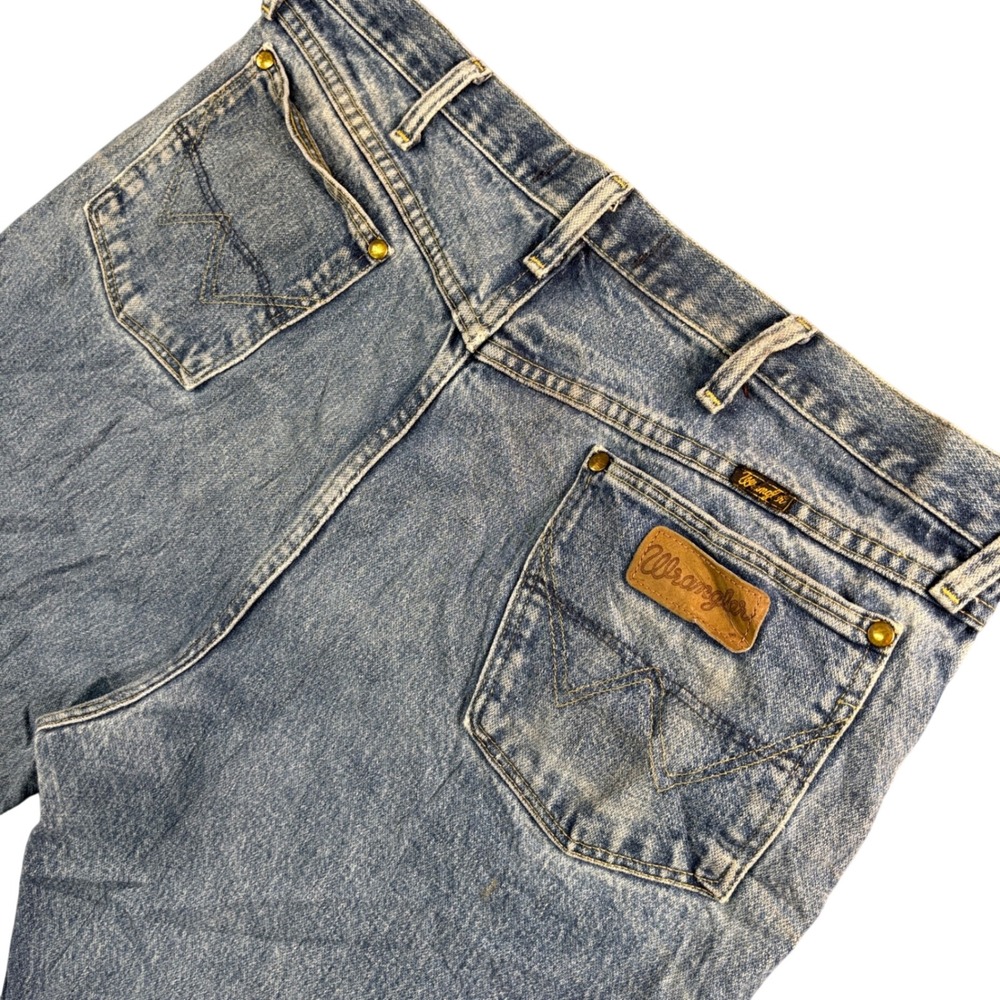 Wrangler George Straight Cowboy Cut Mens Original Fit Jeans Rodeo Denim 38x33.5